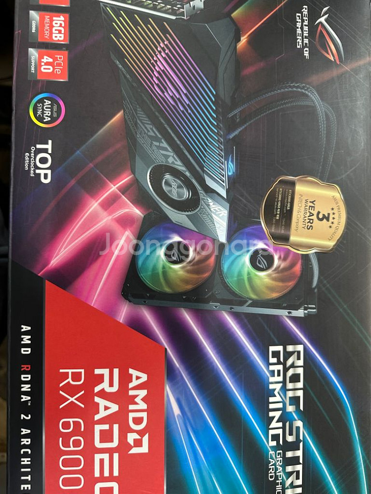 asus 로그스트릭스 6900xt 16gb 수냉 워터--0