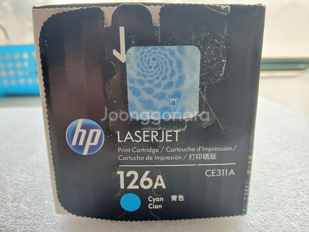 HP 정품 토너 CE311A 파란색 NO.126A--3