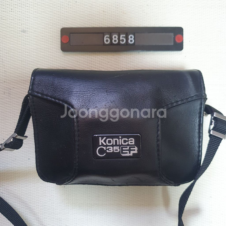 코니카 C 35 EF 필름카메라 케이스포함--5