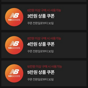뉴발란스 할인 쿠폰 3만원권 12000 이미지
