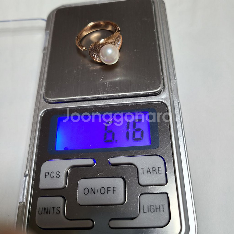 14k 로즈골드8mm최고급트리플AAA아코야 해수진주반지--4