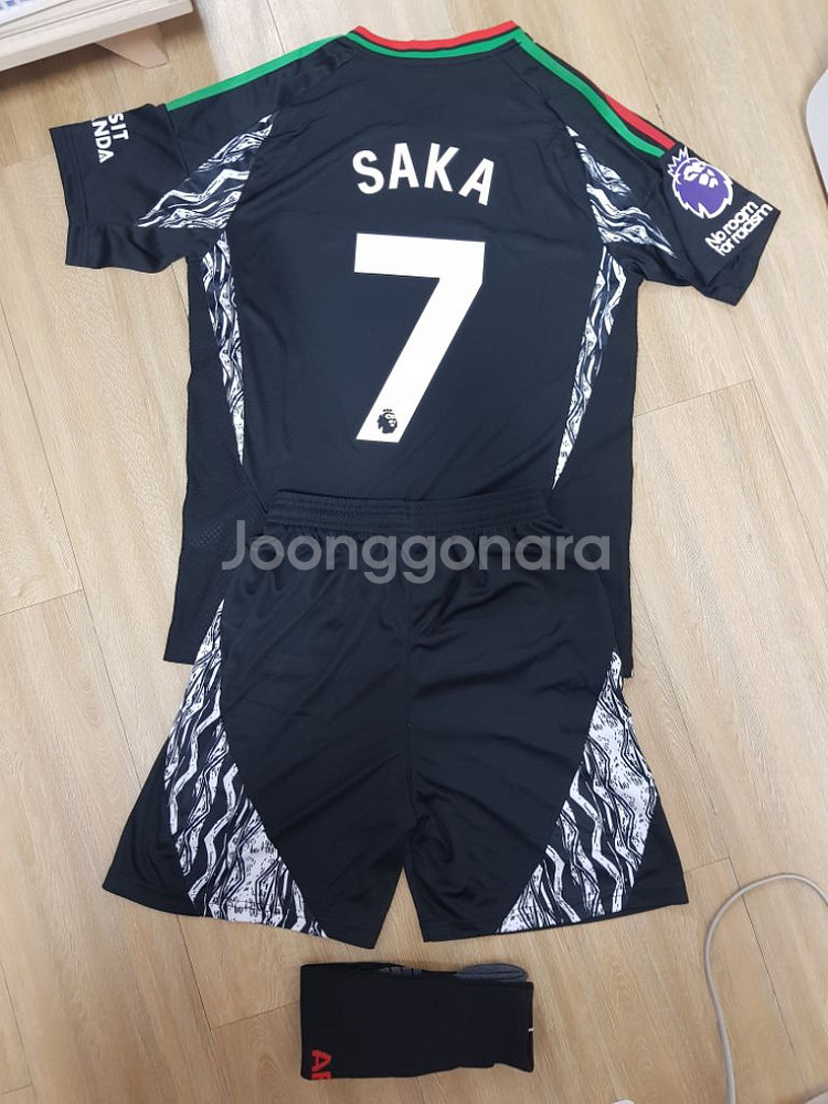 아스날 축구 유니폼 상하의양말세트 새상품 판매--3