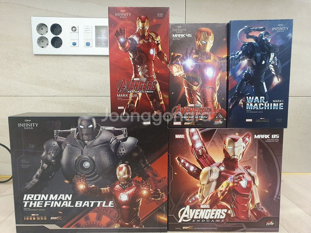 zd toys 아이언맨 6개 세트--0