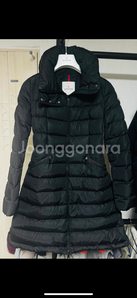 21FW 몽클레어 플라메뜨 블랙 사이즈0 팝니다.--0