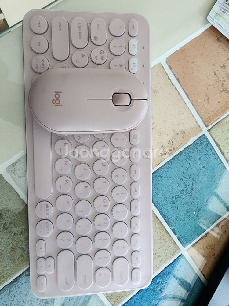 로지텍 K380, Pebble 키보드 마우스 세트--0