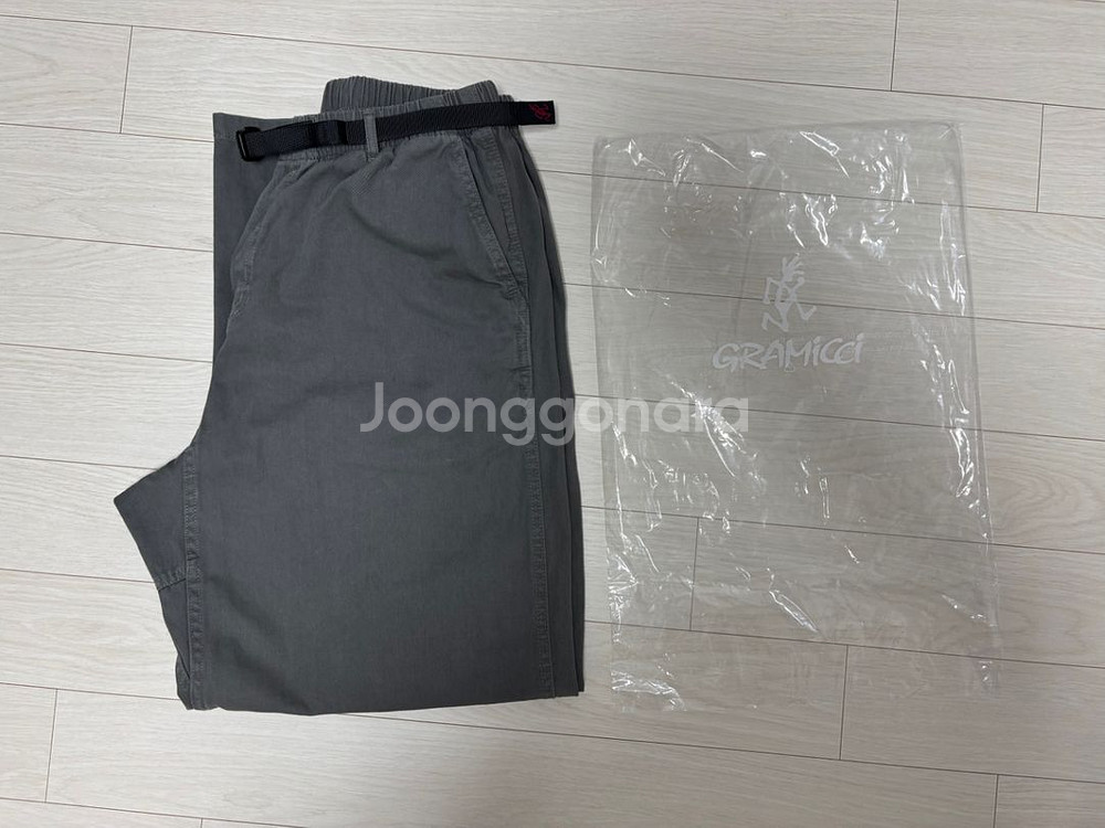 그라미치 와이드 팬츠 그레이 L사이즈 새상품 판매--2