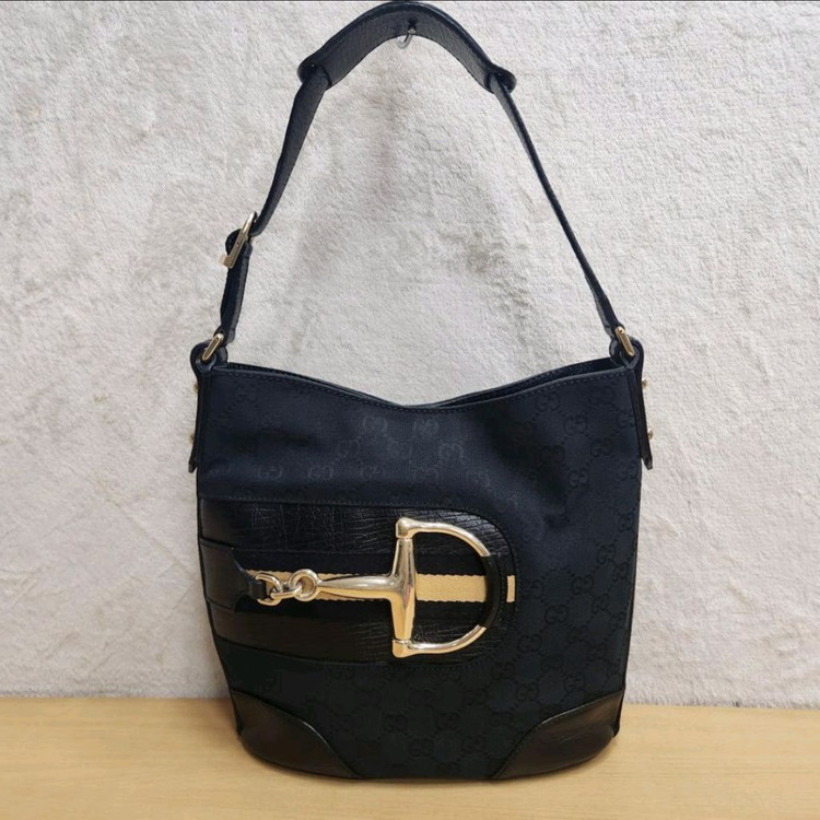 정품 구찌 가방 여성 가죽 배색 쟈가드 숄더백 토트백--1