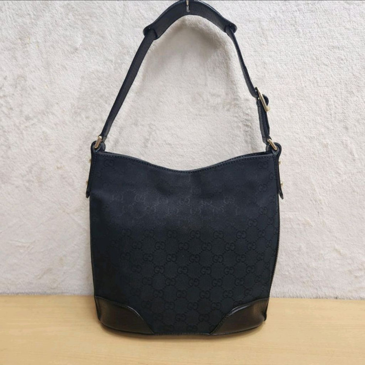 정품 구찌 가방 여성 가죽 배색 쟈가드 숄더백 토트백--2