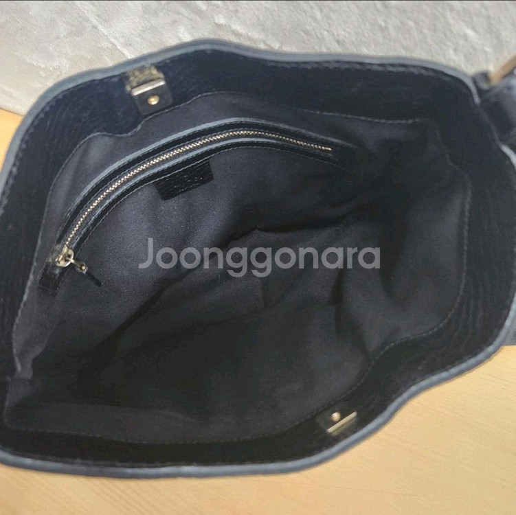 정품 구찌 가방 여성 가죽 배색 쟈가드 숄더백 토트백--8