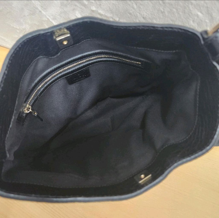 정품 구찌 가방 여성 가죽 배색 쟈가드 숄더백 토트백--8