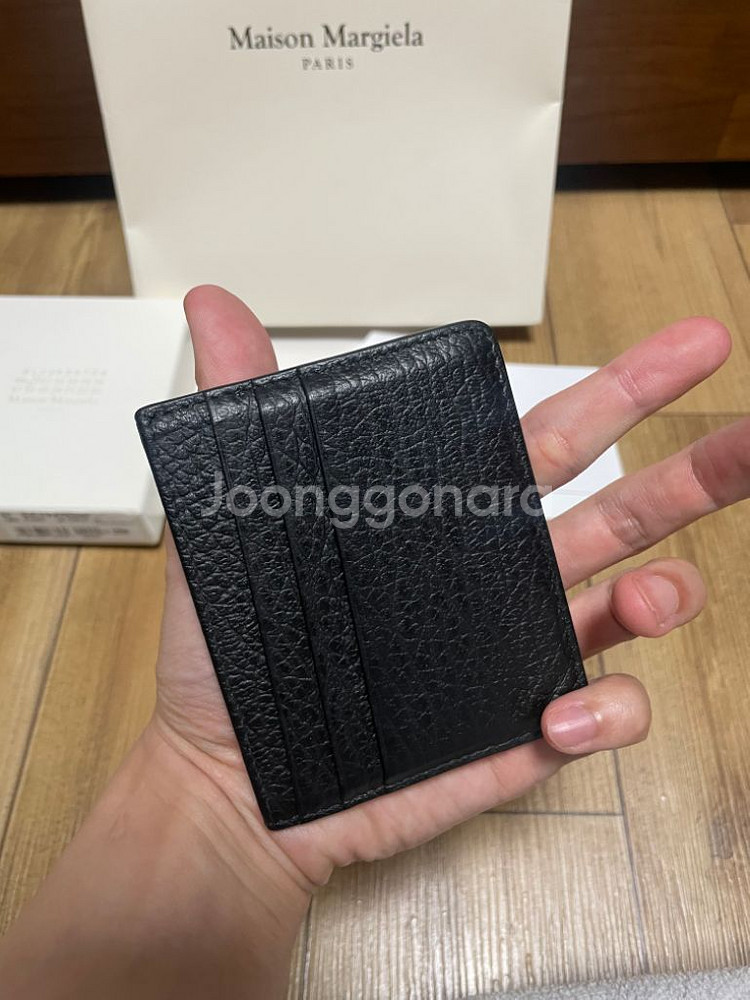 메종 마르지엘라 카드지갑 블랙 코엑스구매--1