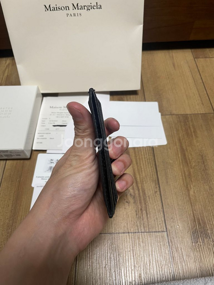 메종 마르지엘라 카드지갑 블랙 코엑스구매--2