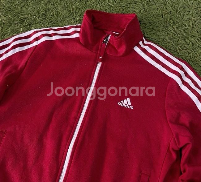 아디다스 버건디~레드중간 여자 트랙탑 져지집업 90/S--1
