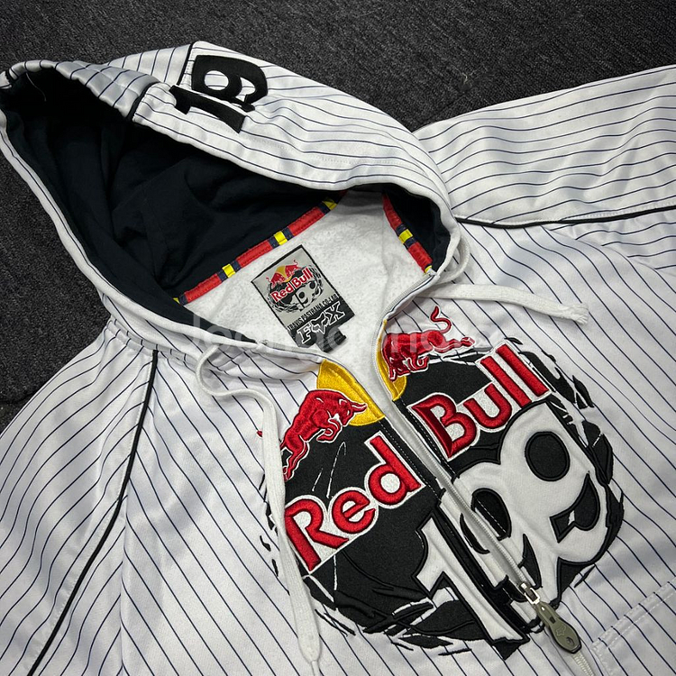 Fox Racing X 레드불 후드집업--7