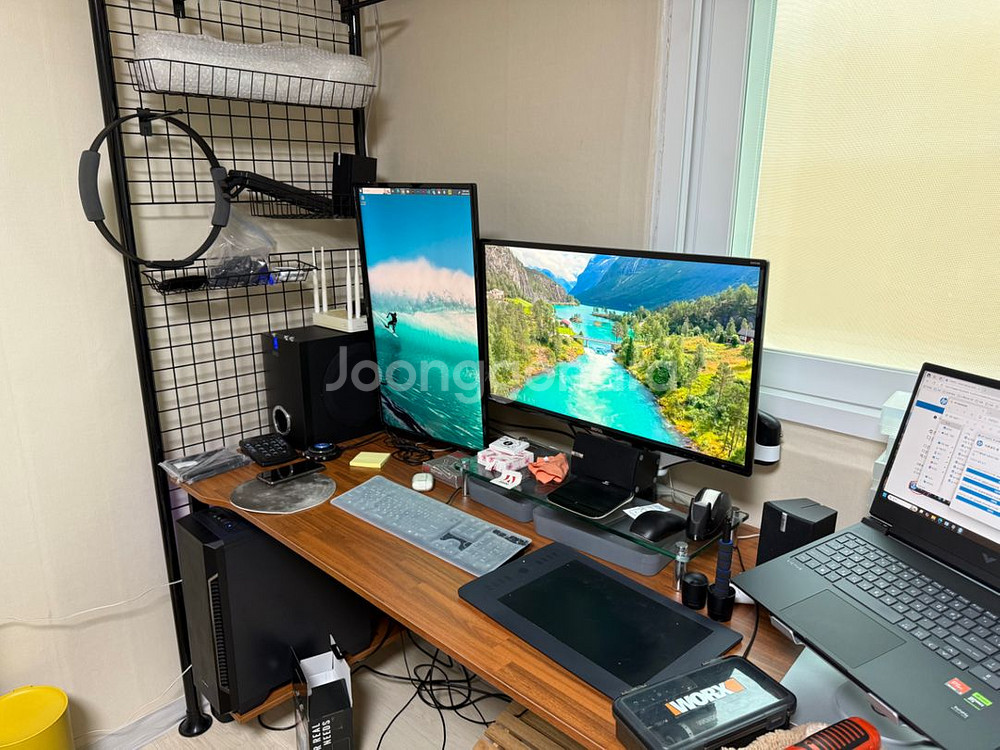 카멜 듀얼 모니터암--6