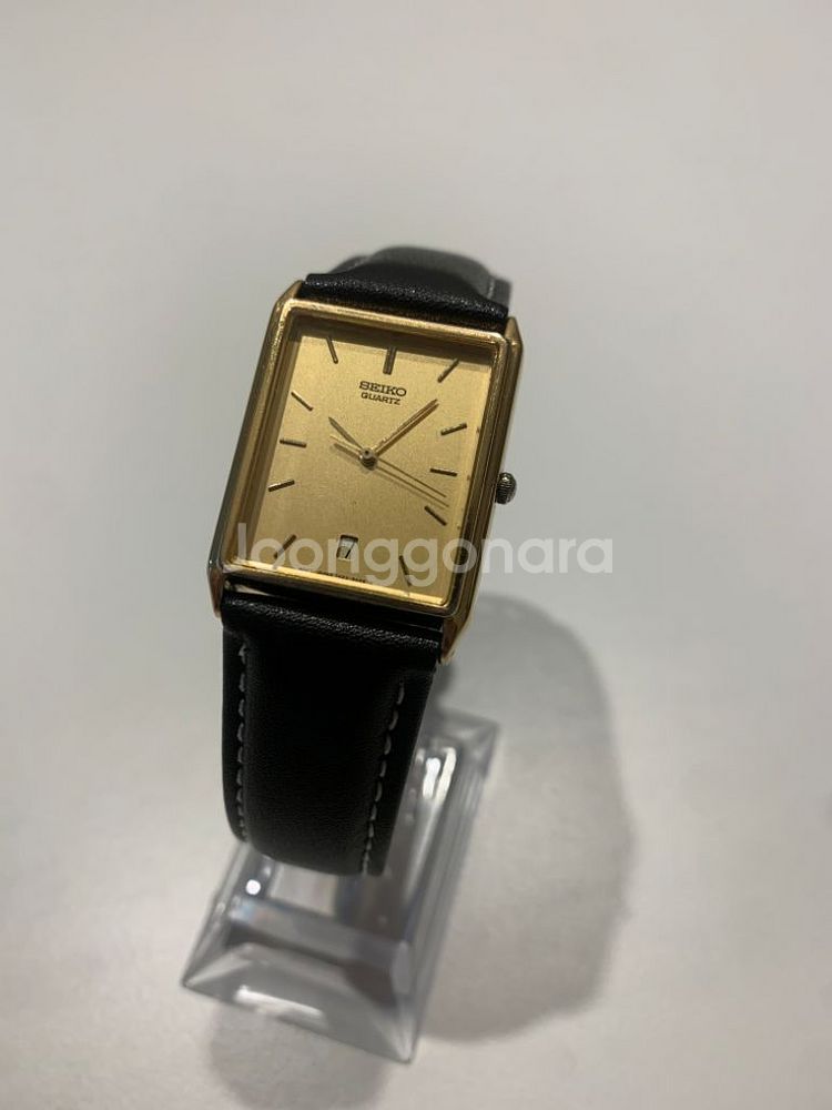 빈티지 세이코 사각 금장시계--1