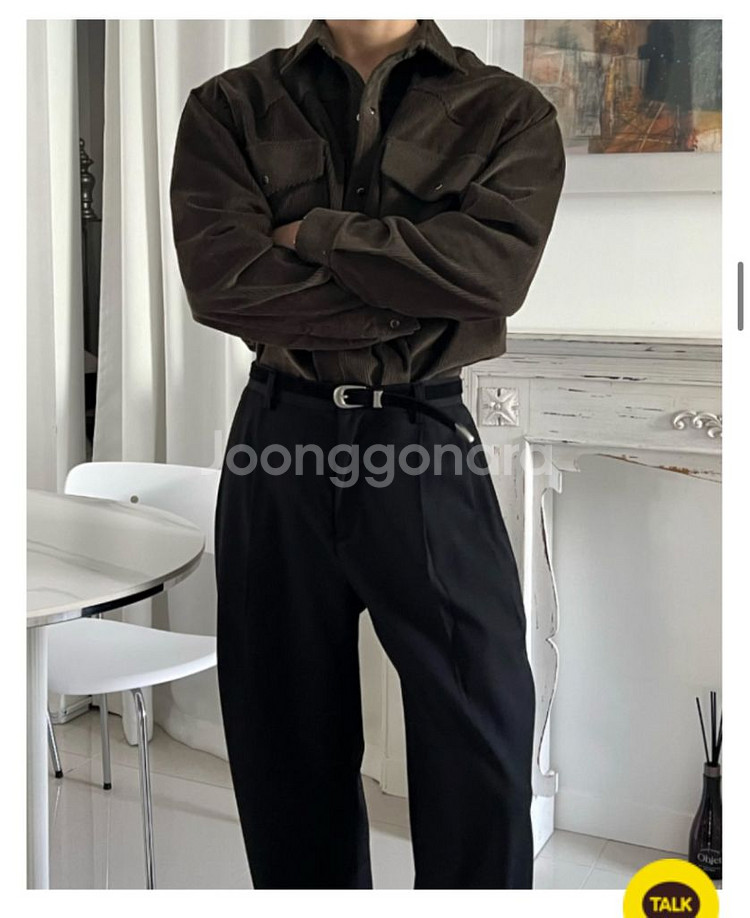 코듀로이 골덴 웨스턴 셔츠--1