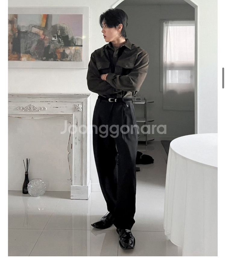 코듀로이 골덴 웨스턴 셔츠--2