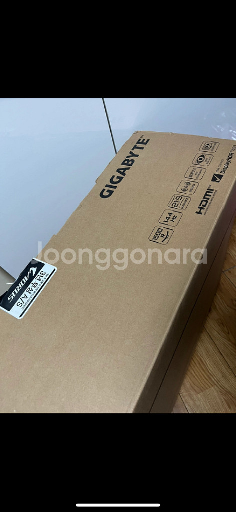 기가바이트 G34wqc + 카멜 모니터암--2