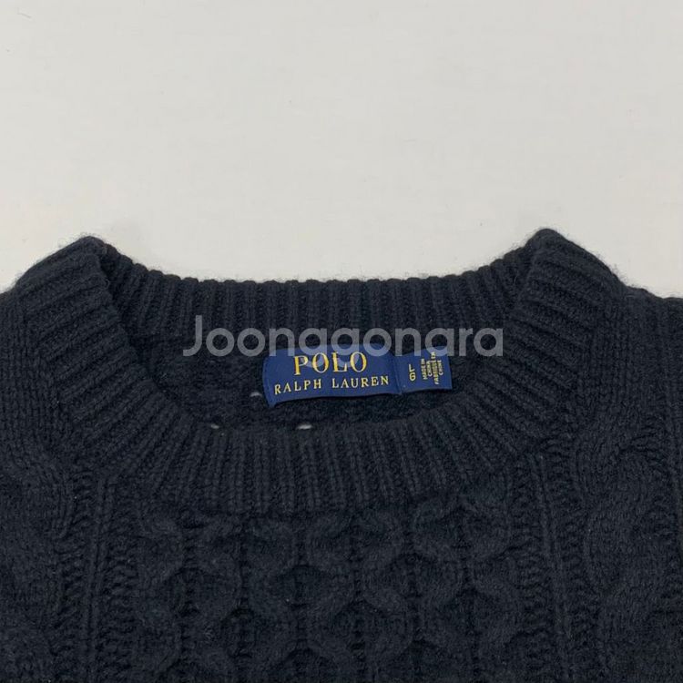 폴로랄프로렌 캐시미어 꽈배기니트 스웨터 (L)--2