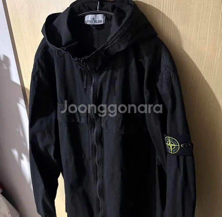 [XL] 24ss 스톤아일랜드 캔버스 후드 오버셔츠자켓--1