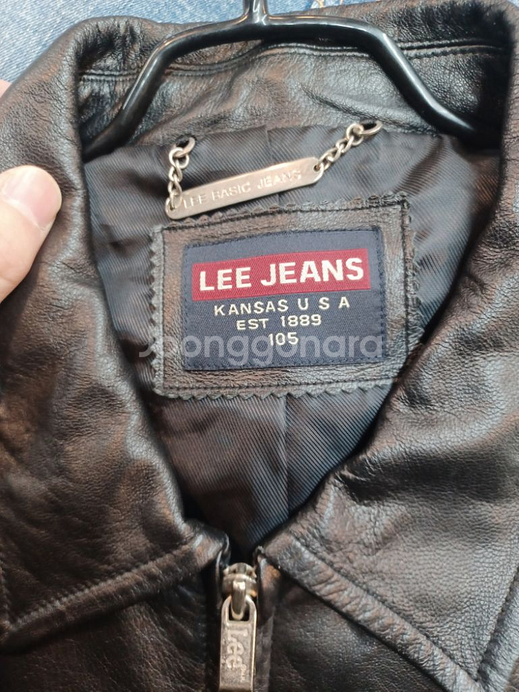 lee 올드스쿨 90s 양가죽 자켓 L--2