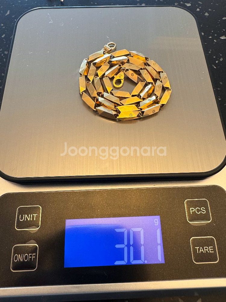 금목걸이 18k 남자8돈--0