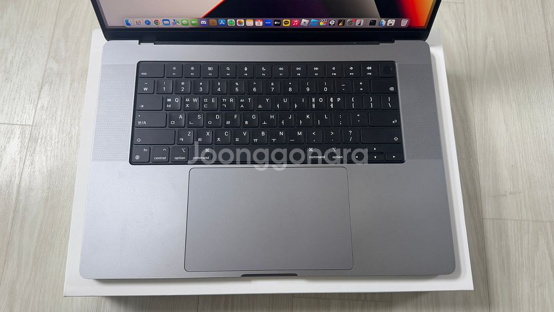 맥북프로 M1 16인치, 16gb, 512gb, 97%--3
