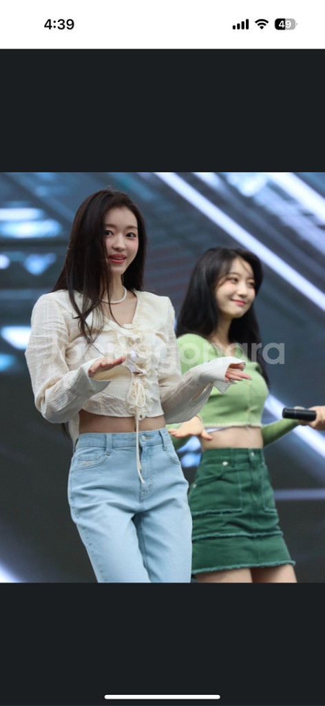 인스턴트펑크 셔링 블라우스 아이보리(새상품)--2