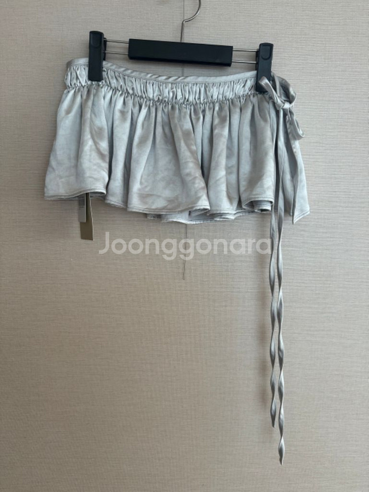 ANGGAE앙개 새틴 레이어드랩 스커트(새상품)--2