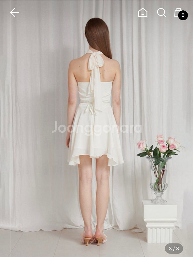 페인오어플레져 홀터 원피스 S 아이보리--3