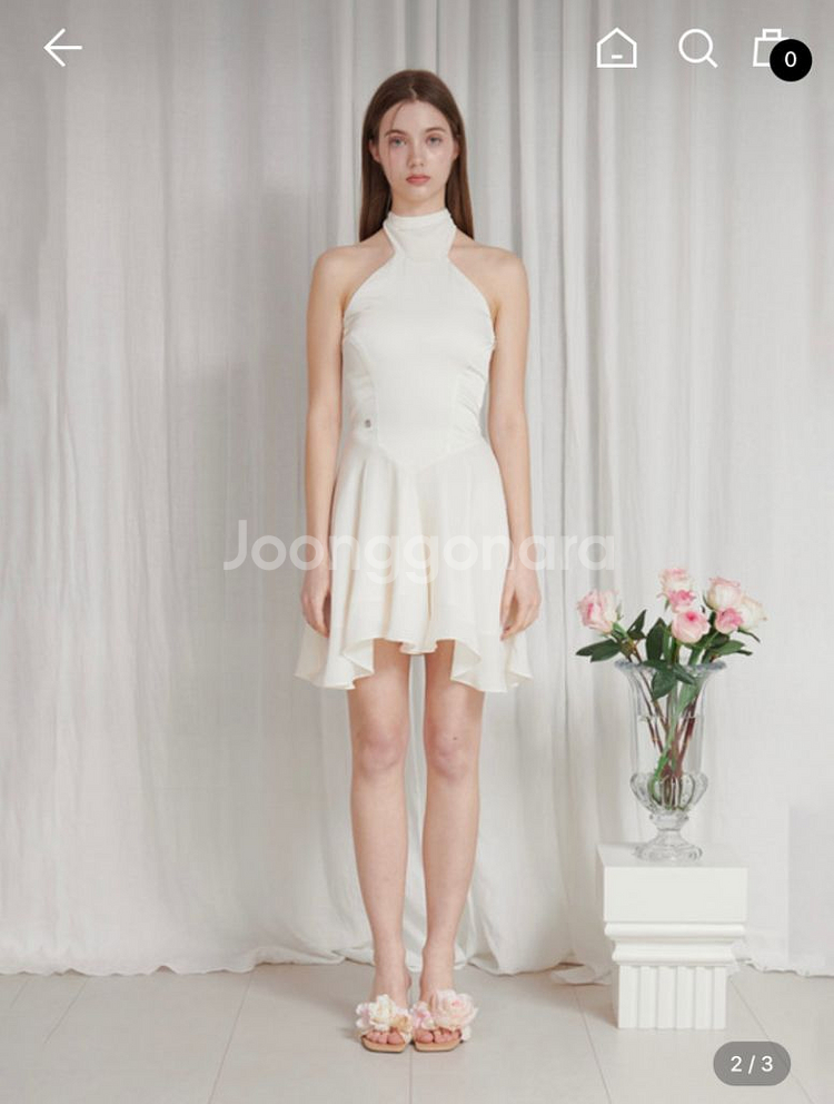 페인오어플레져 홀터 원피스 S 아이보리--2