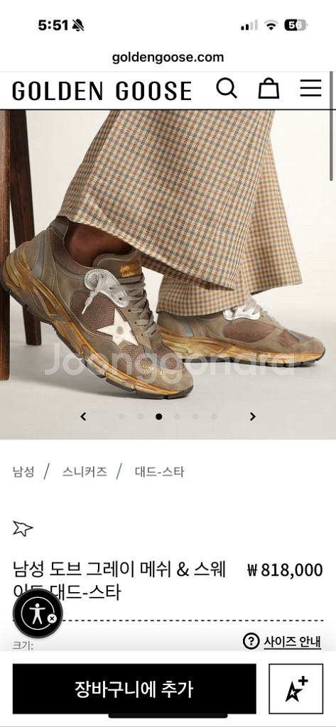 골든구스 대드스타 43사이즈 275-280--6