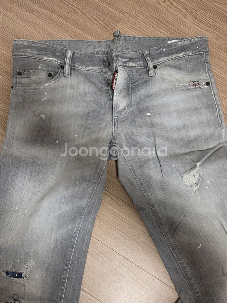 디스퀘어드2 그레이 데님 청바지--2