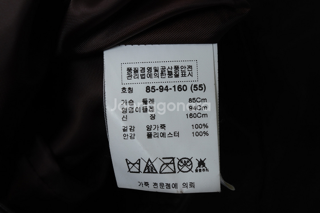 W(S) 로보 정장 슈트 자켓 블레이저 브라운 레더--5