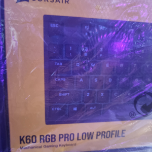 커세어 K60 RGB PRO 로우 프로파일 은축