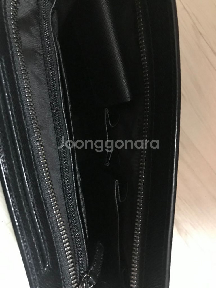 빈폴 올소가죽 남성 클러치백,블랙--5