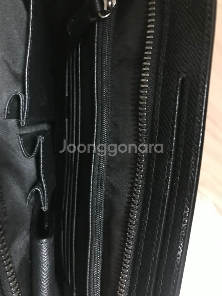 빈폴 올소가죽 남성 클러치백,블랙--6