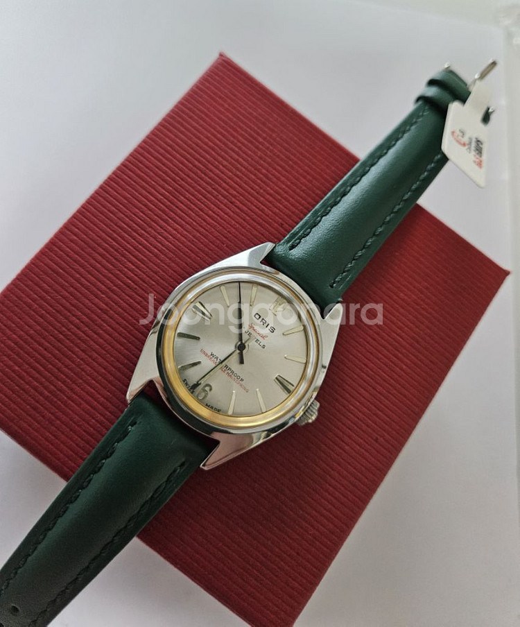 빈티지 ORIS 남성용 수동태엽식 가죽시계/SWISS--1
