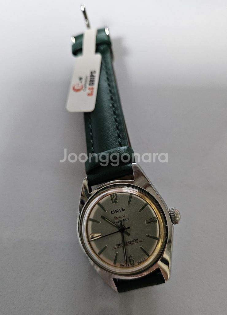 빈티지 ORIS 남성용 수동태엽식 가죽시계/SWISS--3