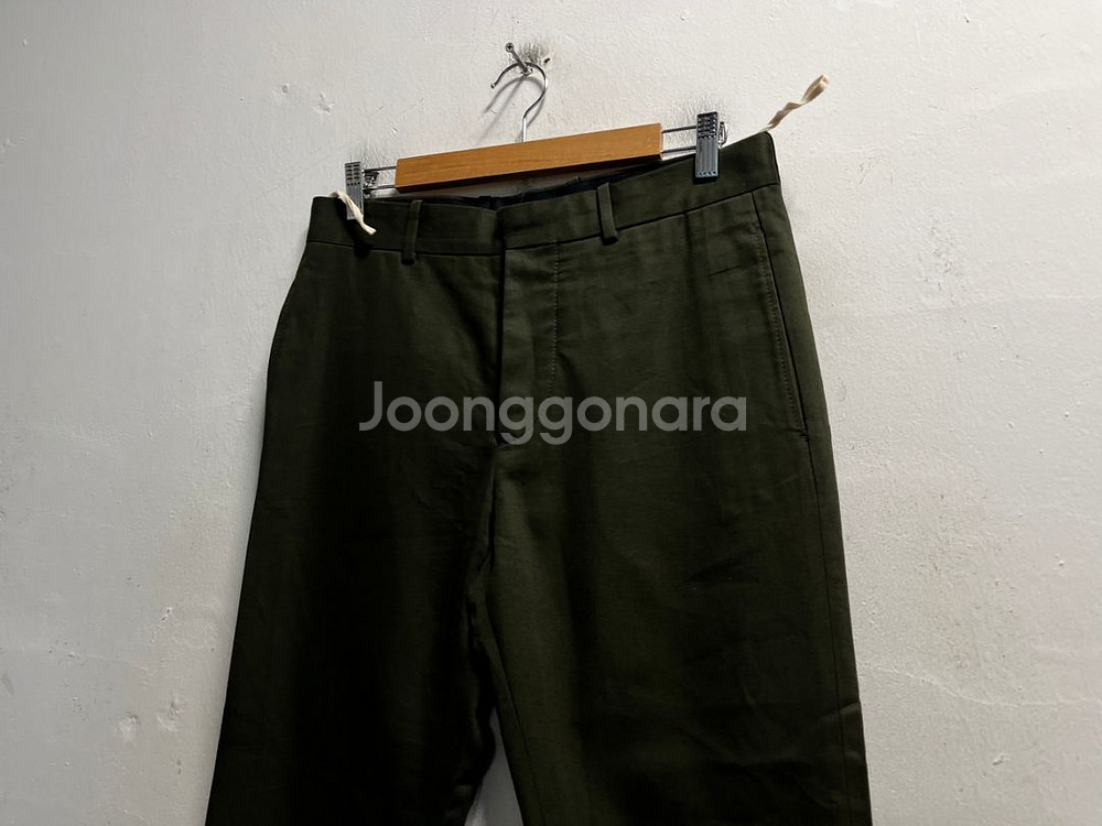 30 MARNI 마르니 카키 코튼 팬츠 면바지--1