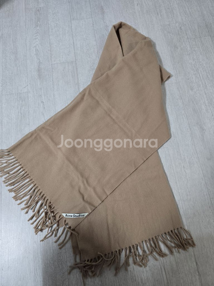 (정품) 아크네스튜디오 로고 패치 멜란지 스카프 (명품--3