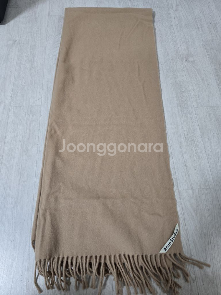 (정품) 아크네스튜디오 로고 패치 멜란지 스카프 (명품--2