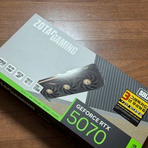 ZOTAC RTX 5070 그래픽카드 솔리드