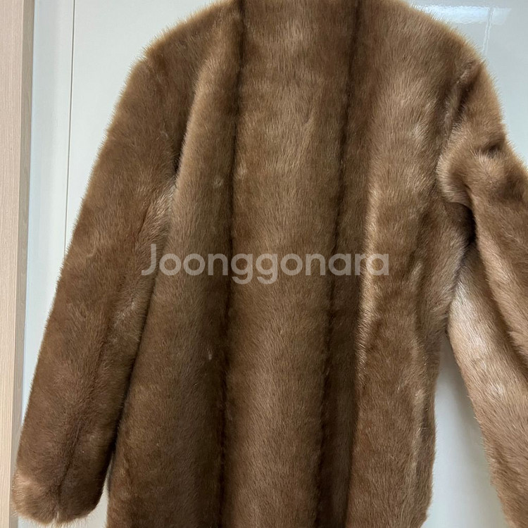 인조 밍크 코트 페이크퍼 에코퍼 롱코트 무스탕 자켓--7