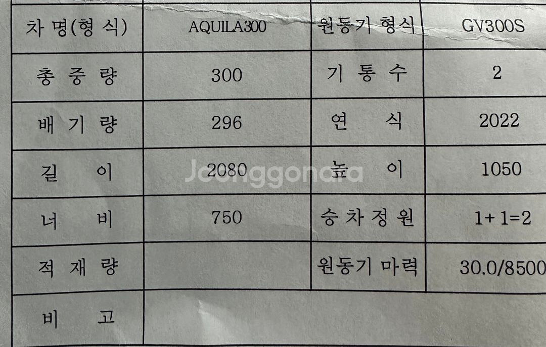 KR모터스 아퀼라 22년식 300cc(네고가능)--8