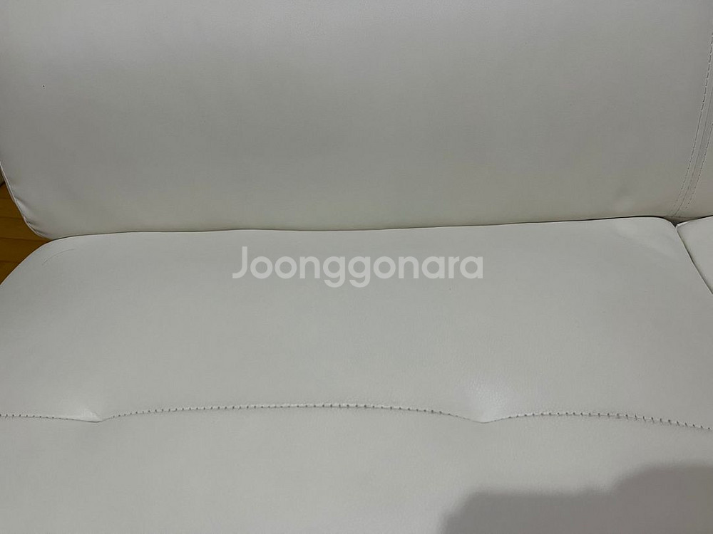 자네트 3인 가죽 소파 화이트--7