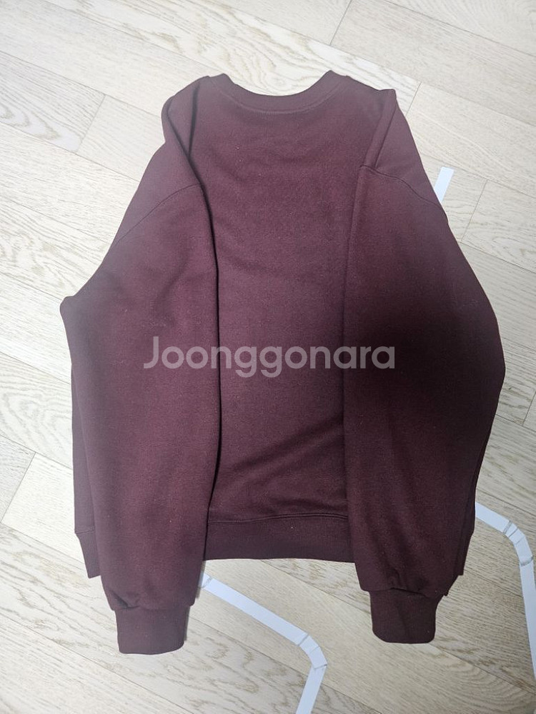 마카사이트 와인색 맨투맨--2