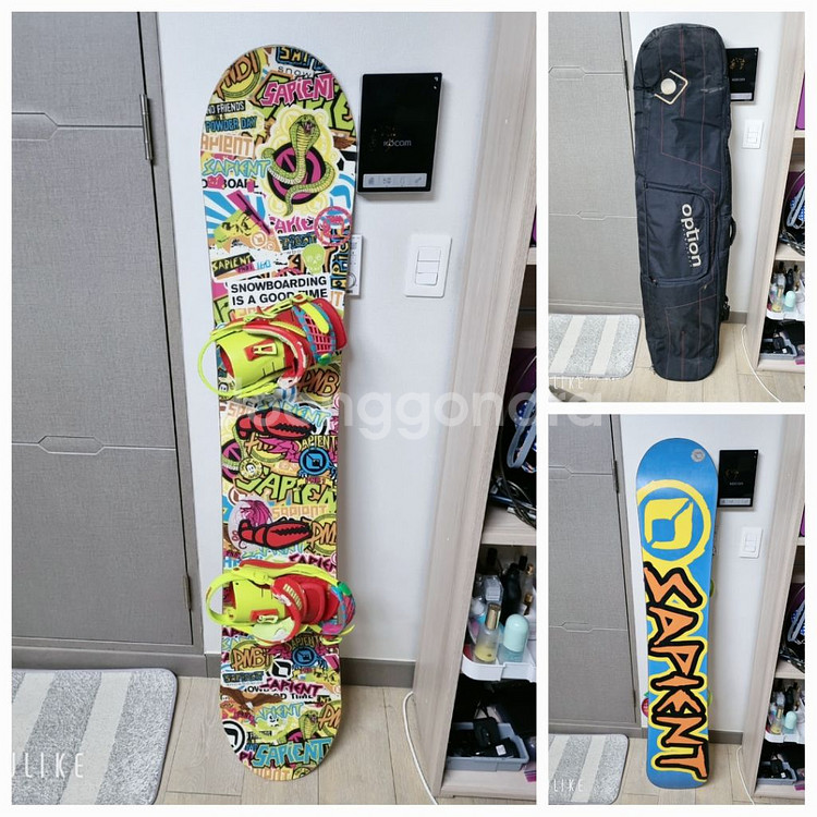 사피엔트 데크+바인딩+가방 세트 158--0