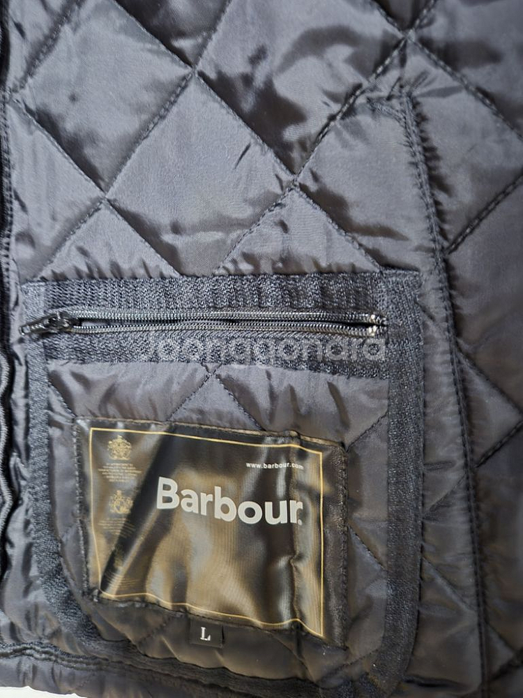 바버 퀄팅자켓 L--1